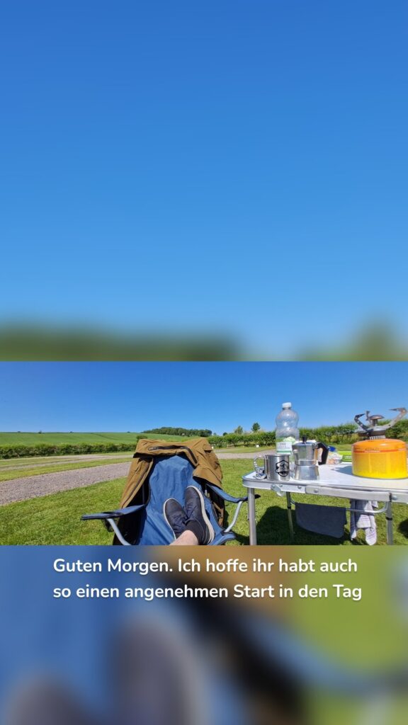 Guten Morgen. Ich hoffe ihr habt auch so einen angenehmen Start in den Tag